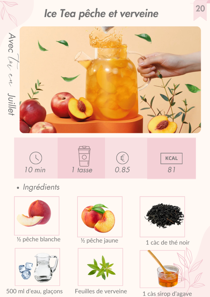 Recette ebook ice tea pêche