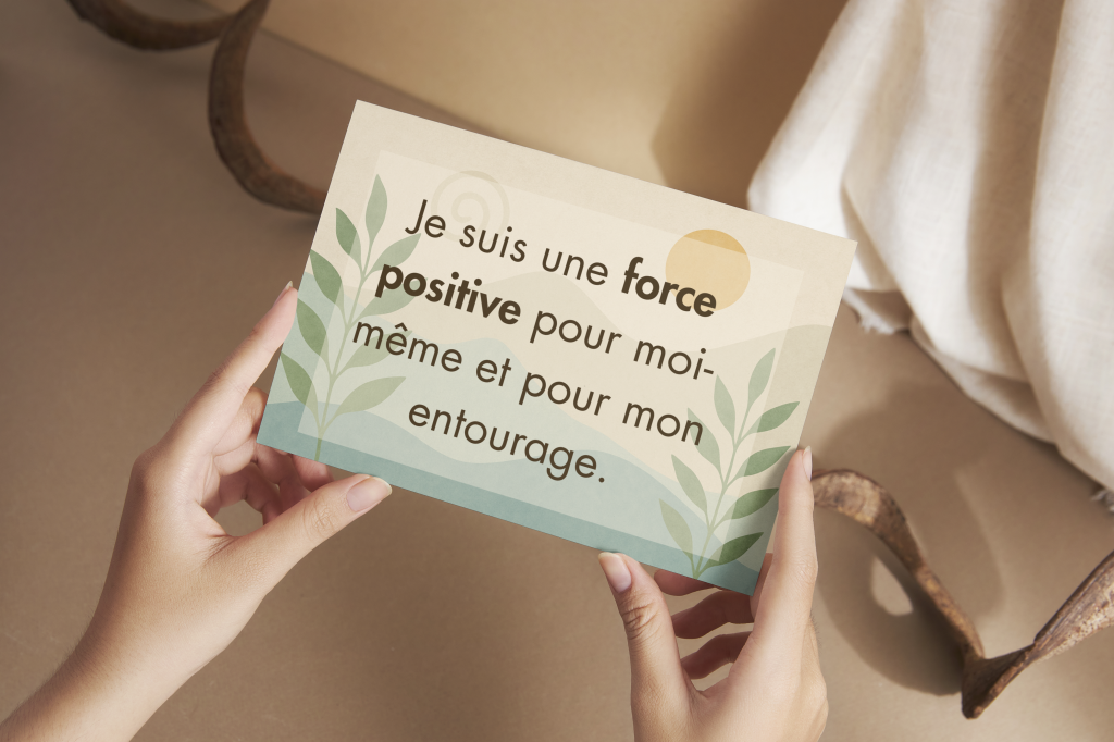 Carte affirmation positive